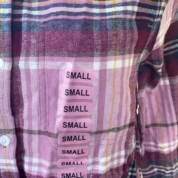 GAP boyfriend women’s flannel shirt - Picture 2 of 4